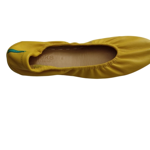 TIEKS by Gavrieli Mustard Yellow Flats Size 8 - Picture 9 of 12
